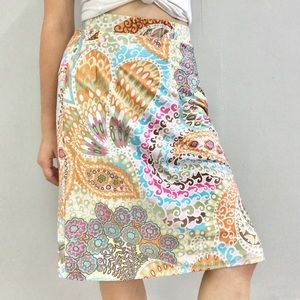 Colorful boho skirt
